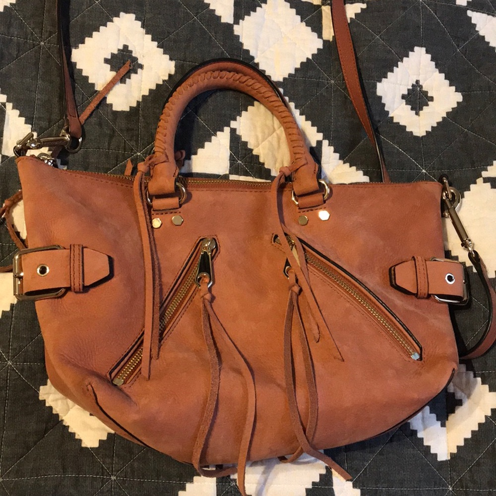 SOLD Rebecca Minkoff Nubuck leather Moto Satchel